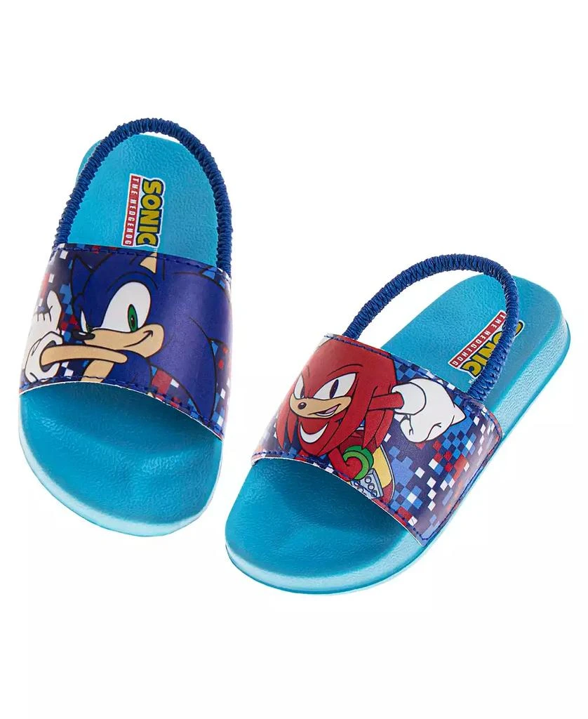 商品Sonic The Hedgehog|Toddler Boys Dual Sizes Slides,价格¥184,第4张图片详细描述