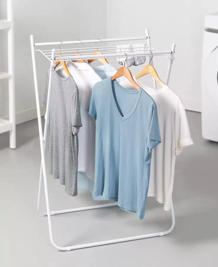 商品Honey Can Do|White Metal Collapsible Clothes Drying Rack,价格¥448,第1张图片