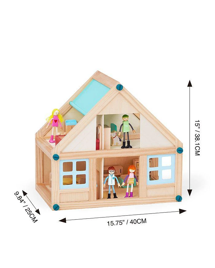 商品Teamson|Olivia's Little World by Kids Moose Lodge Cabin 3.5" Doll House Sea Green - Ages 3-7,价格¥815,第5张图片详细描述