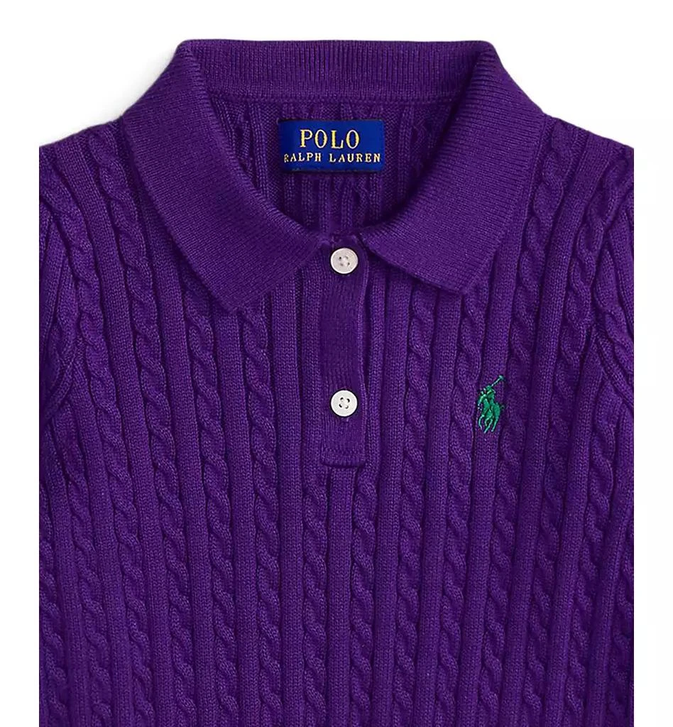 商品Ralph Lauren|Girls 2T-6X Mini-Cable Polo Sweater,价格¥325,第3张图片详细描述