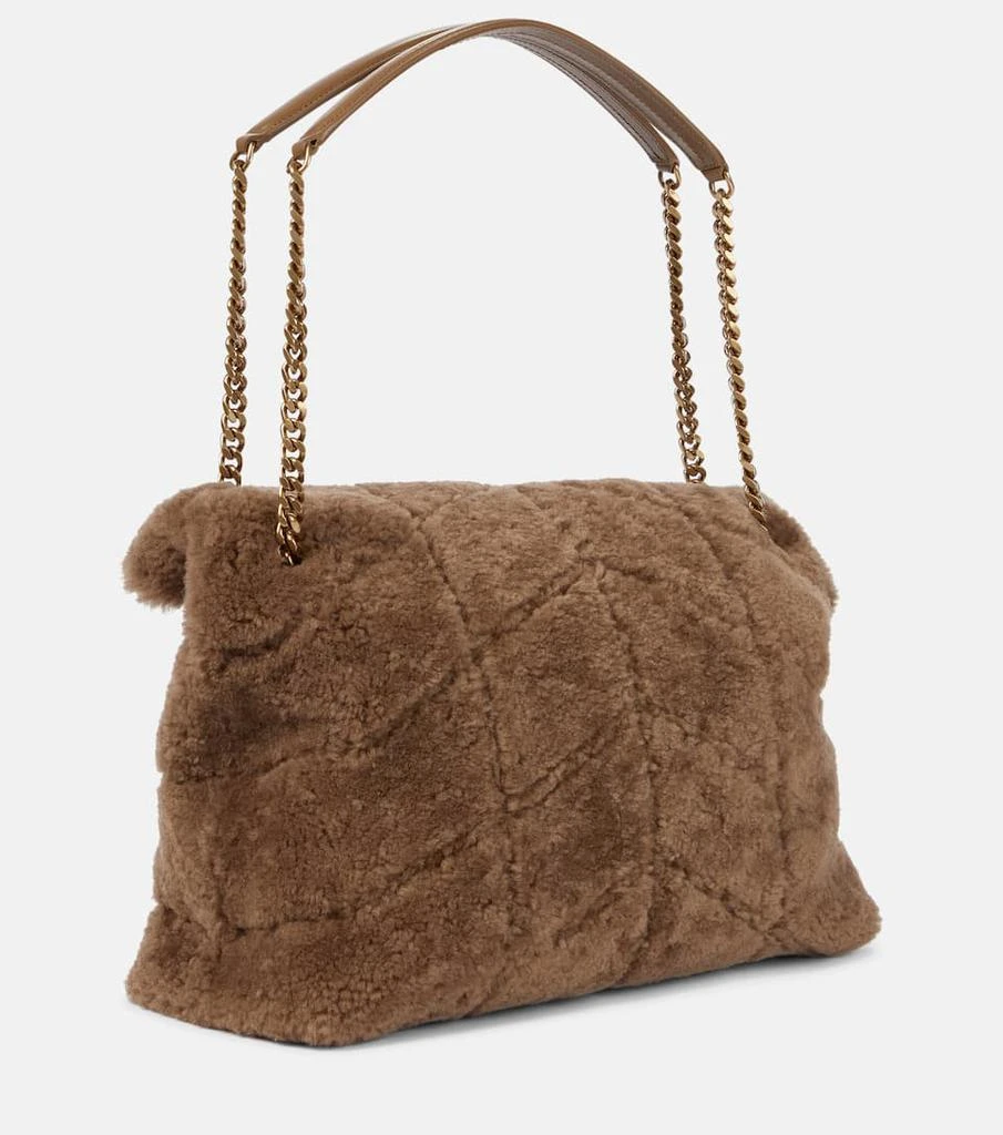 商品Yves Saint Laurent|Puffer Medium shearling shoulder bag,价格¥31341,第3张图片详细描述