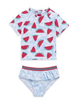 商品Andy & Evan|Little Girl's 2-Piece Rashguard Swim Set,价格¥81,第1张图片