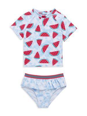 商品Andy & Evan|Little Girl's 2-Piece Rashguard Swim Set,价格¥108,第1张图片