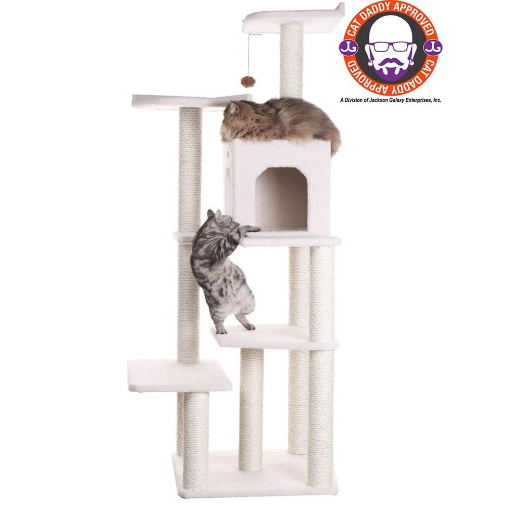 商品Macy's|Real Wood 6-Level Cat Tree, With Condo and Two Perches,价格¥1866,第3张图片详细描述