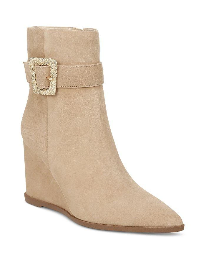 商品Sam Edelman|Women's Weslie Pointed Toe Wedge Booties,价格¥1049,第1张图片