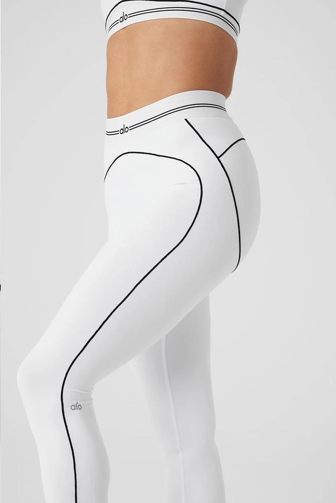 Airbrush High-Waist Heart Throb Legging - White/Black 商品