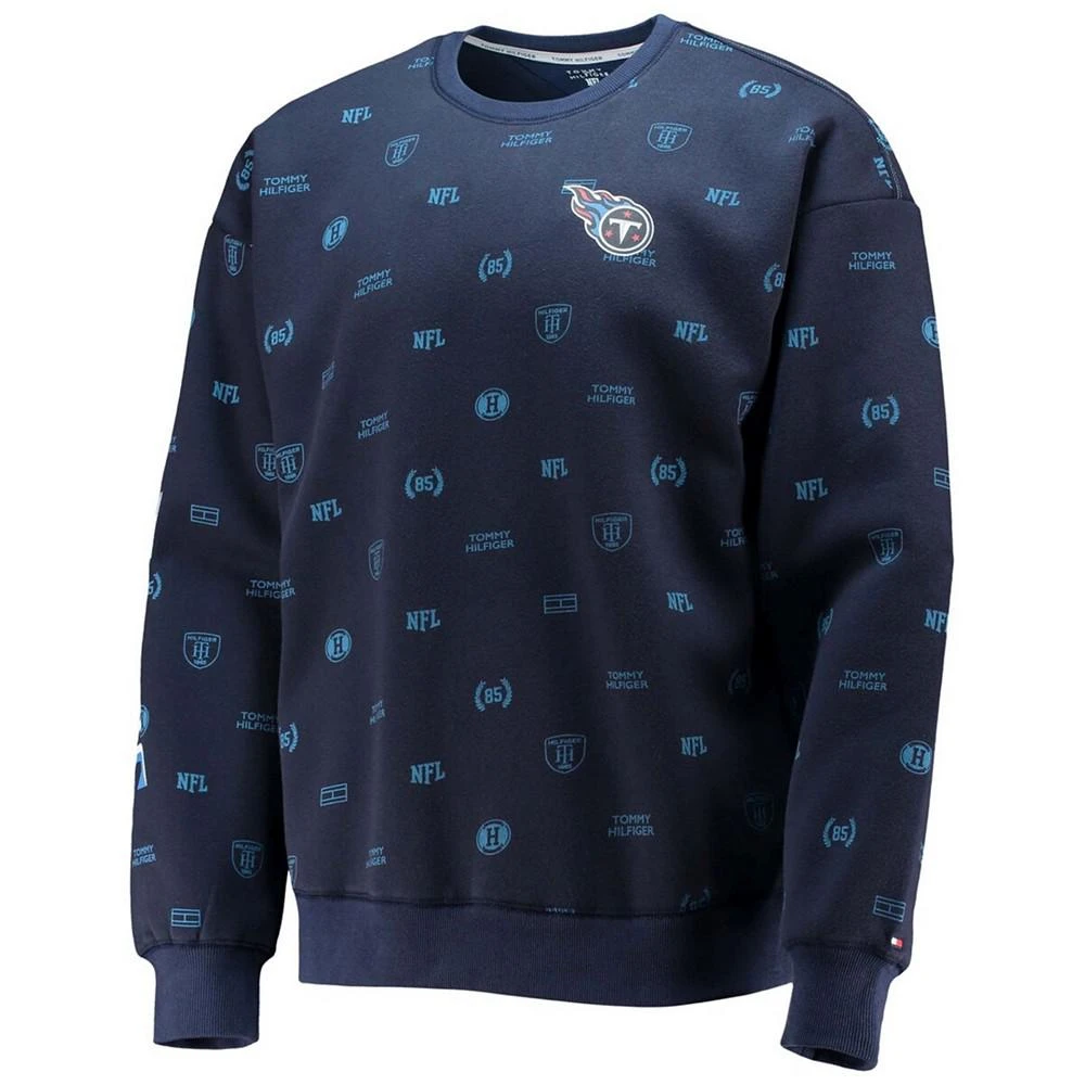 商品Tommy Hilfiger|Men's Navy Tennessee Titans Reid Graphic Pullover Sweatshirt,价格¥471,第3张图片详细描述