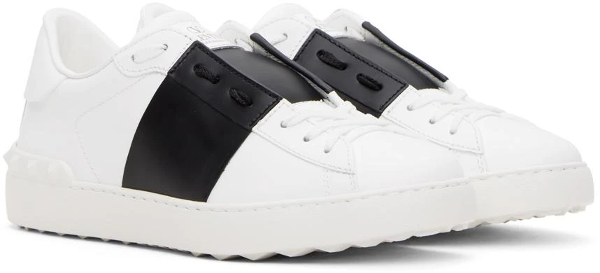 商品Valentino|White & Black Open Sneakers,价格¥6533,第4张图片详细描述