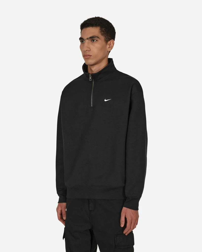 商品NIKE|Solo Swoosh 1/4 Zip Sweatshirt Black,价格¥682,第2张图片详细描述