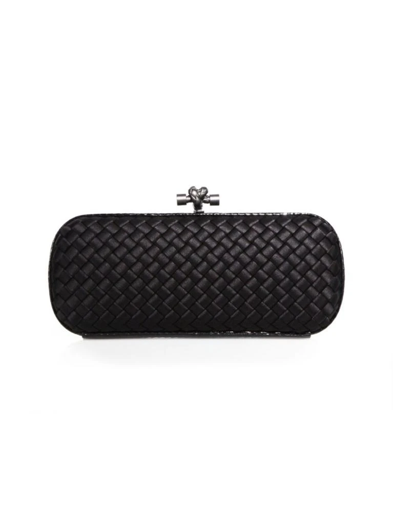 商品Bottega Veneta|Stretch Knot Snakeskin Satin Clutch,价格¥9704,第1张图片