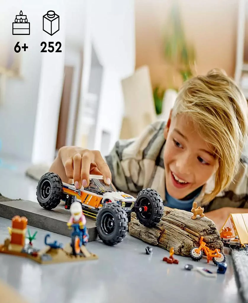 商品LEGO|City Great Vehicles 4x4 Off-Roader Adventures 60387 Toy Building Set with 2 Minifigures and Animal Figure,价格¥149,第2张图片详细描述