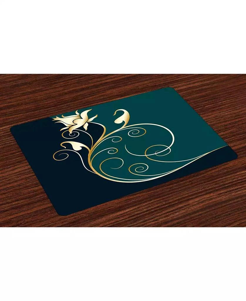 商品Ambesonne|Floral Place Mats, Set of 4,价格¥477,第1张图片