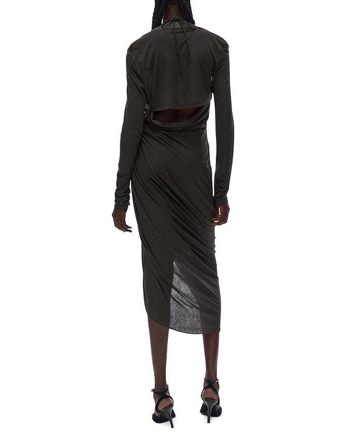 商品Helmut Lang|Long Sleeve Halter Neck Midi Dress,价格¥2828,第4张图片详细描述