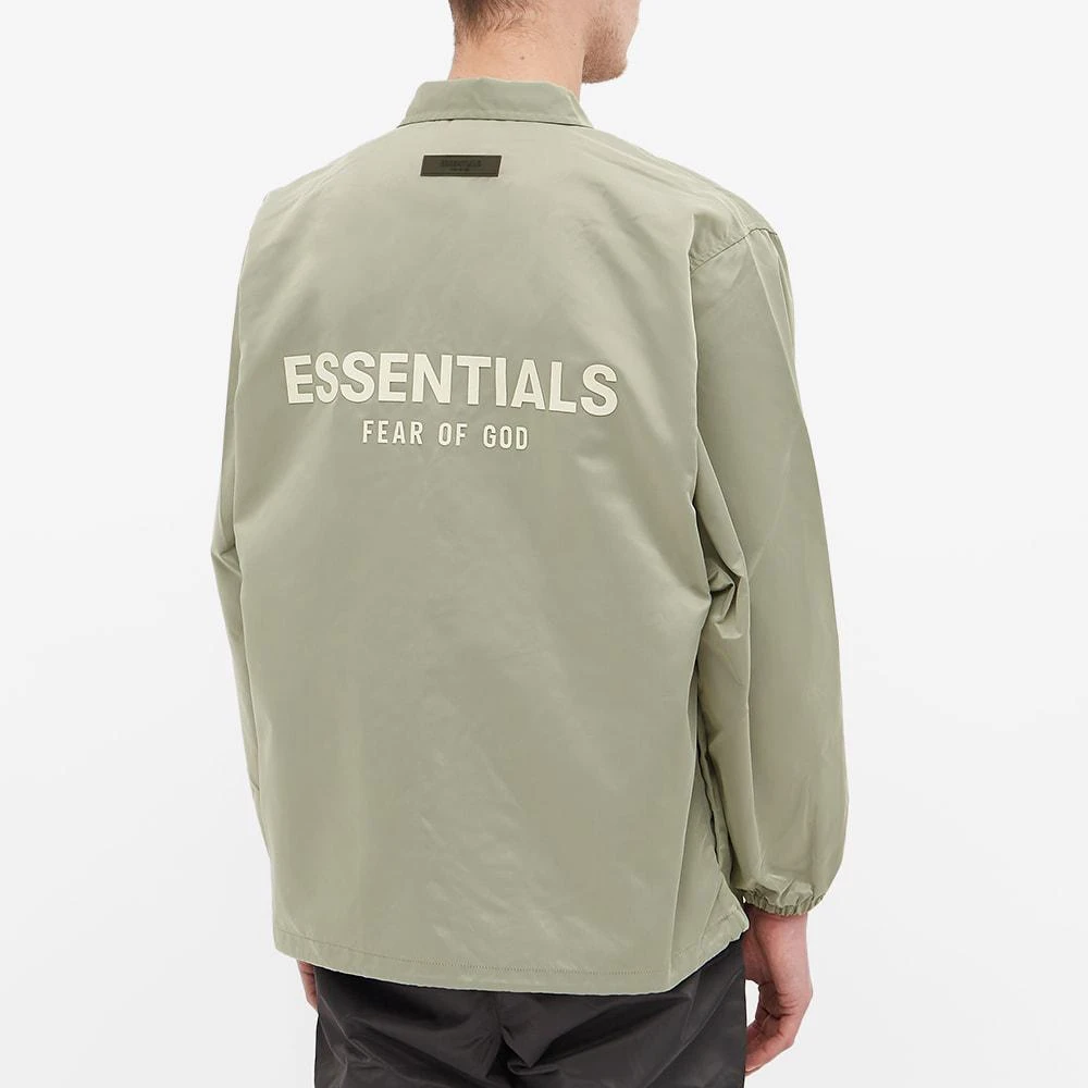 商品Essentials|Fear of God ESSENTIALS ESS Logo Coach Jacket - Seafoam,价格¥1388,第3张图片详细描述