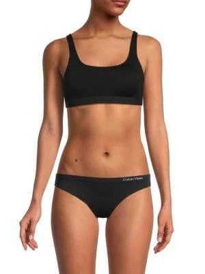 商品Calvin Klein|Logo Jersey Bralette,价格¥161,第1张图片