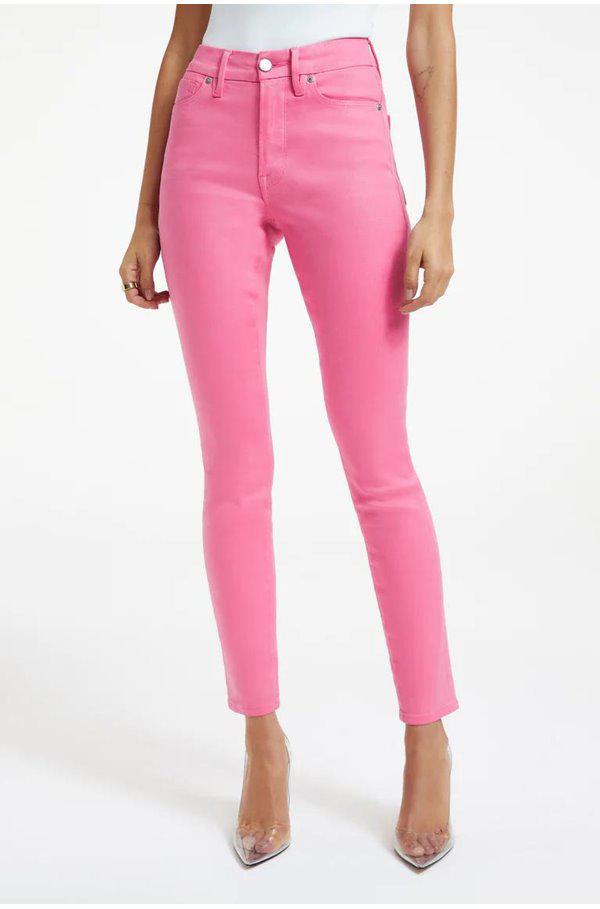 商品Good American|Good American - Good Legs Skinny Jean in Sorority Pink,价格¥1520,第1张图片