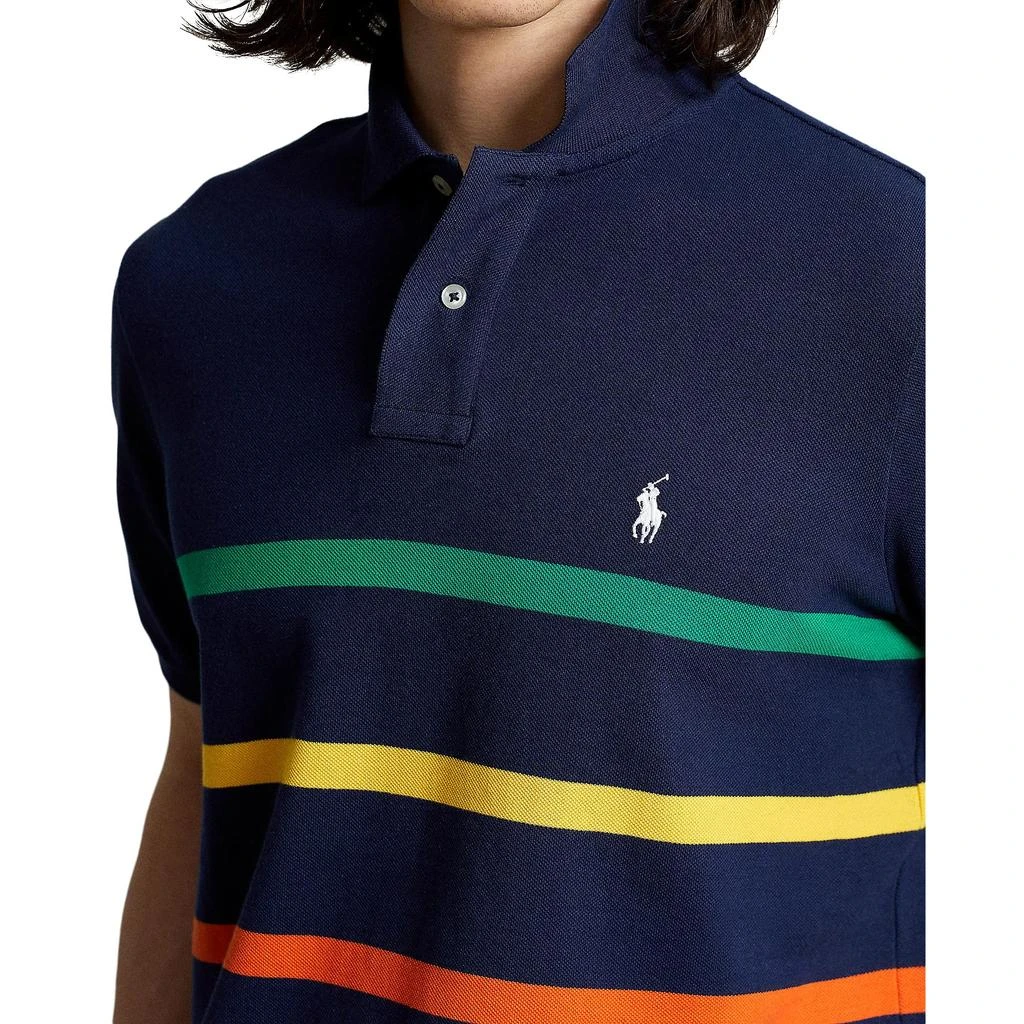 商品Ralph Lauren|Classic Fit Striped Mesh Polo Shirt,价格¥489,第3张图片详细描述