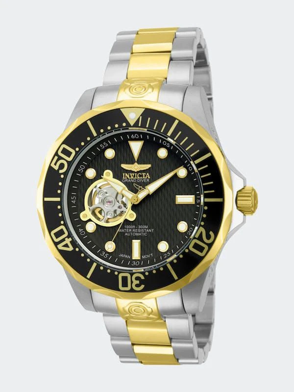 商品Invicta|Mens 13705 Gold Stainless Steel Automatic Formal Watch,价格¥1279,第1张图片