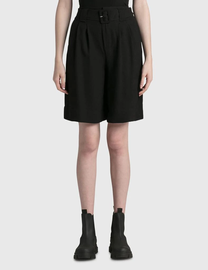 商品Ganni|Pleated Bermuda Shorts,价格¥635,第1张图片