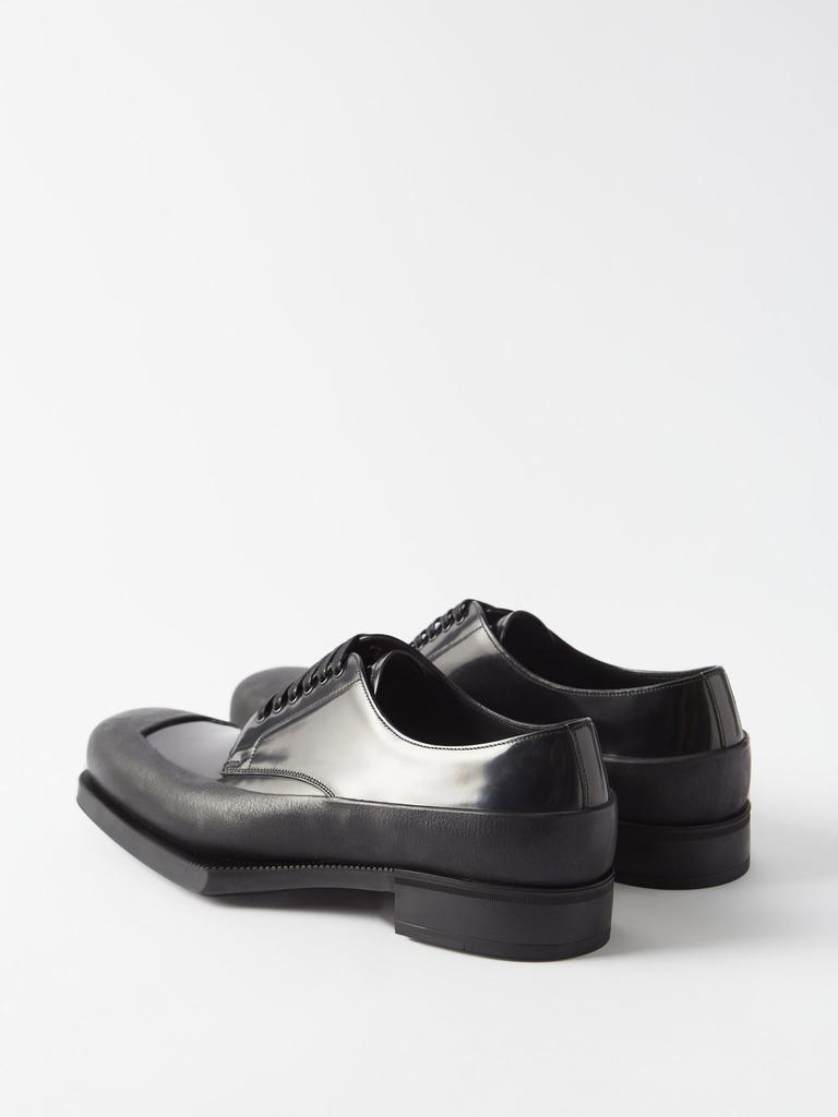 Contrast-panels leather derby shoes商品第6张图片规格展示