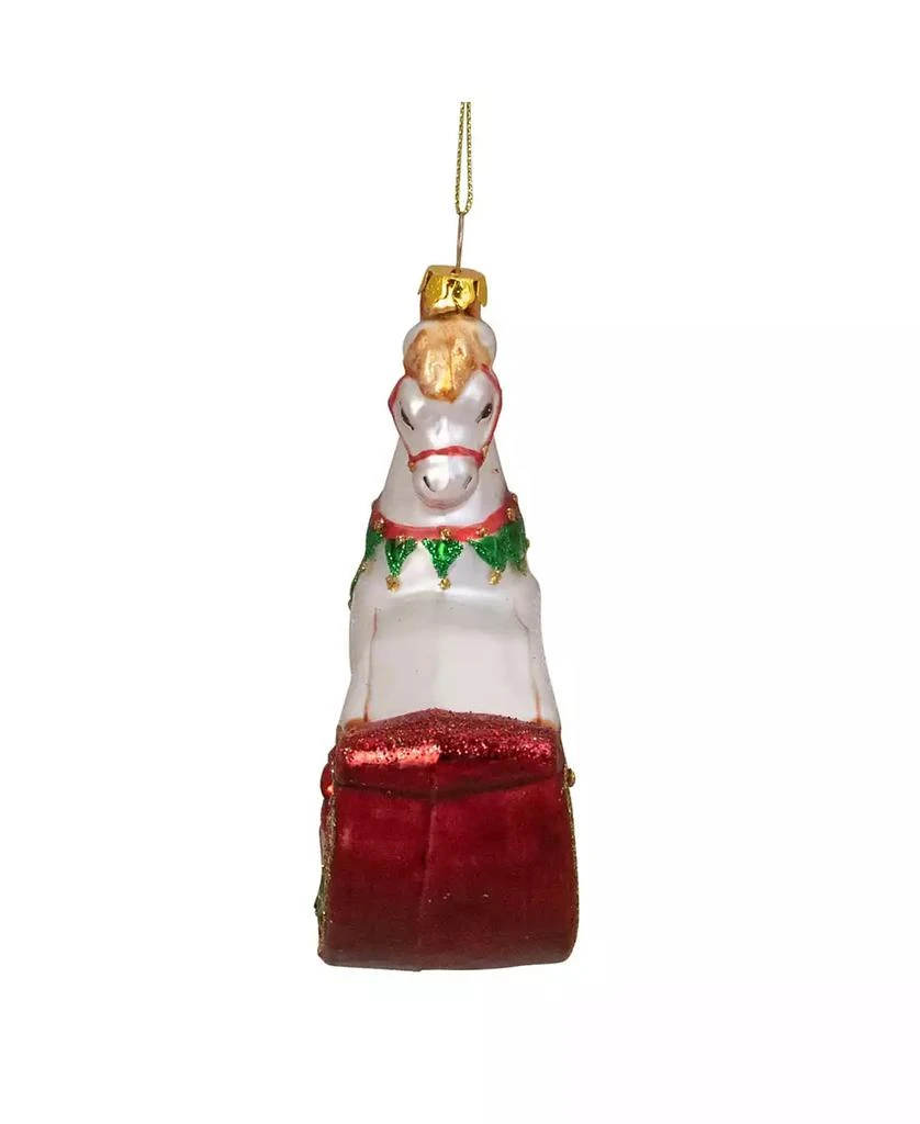 商品Northlight|Traditional Rocking Horse with Gifts Christmas Ornament,价格¥189,第3张图片详细描述