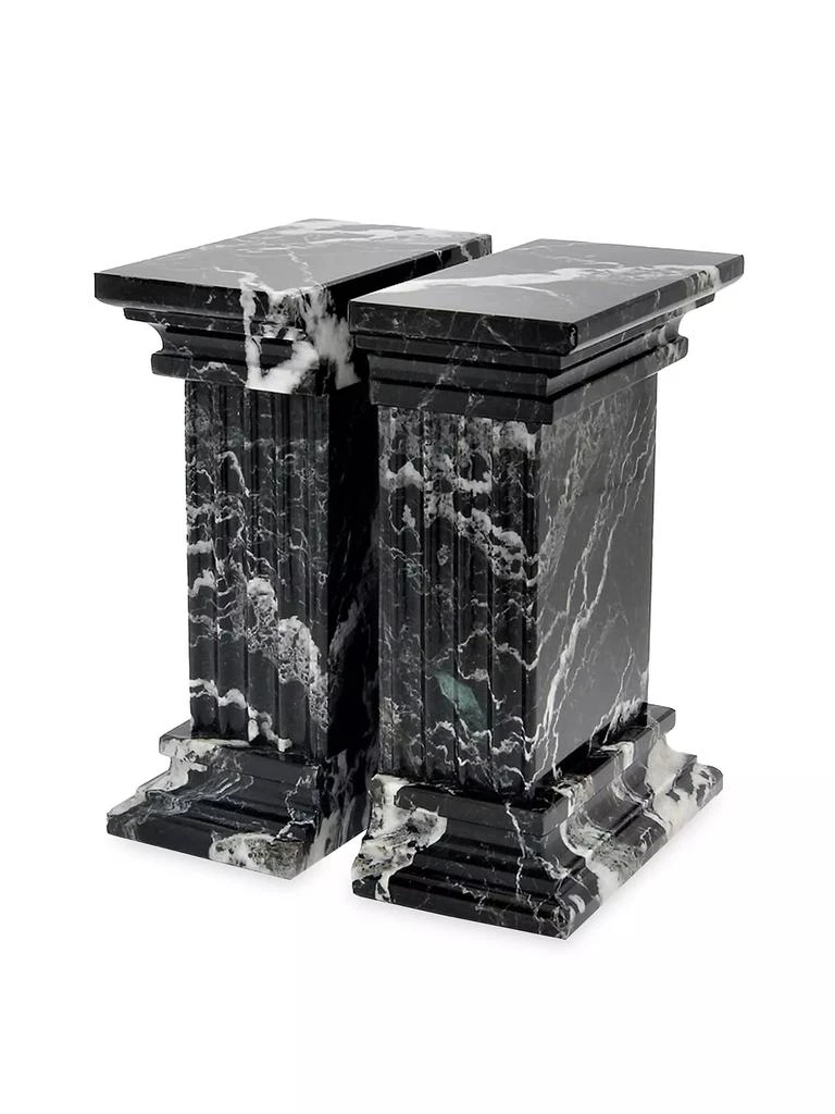 商品Marble Crafter|Renaissance Zebra Marble 2-Piece Bookend Set,价格¥1892,第1张图片
