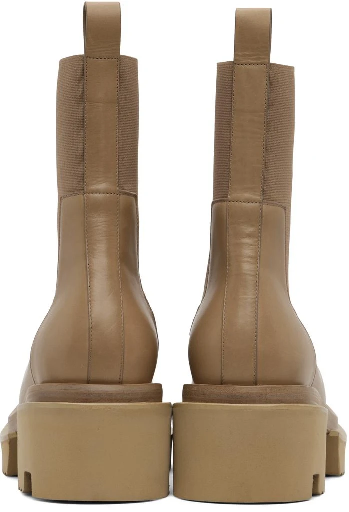 商品Rick Owens|Taupe Beatle Bogun Chelsea Boots,价格¥4994,第2张图片详细描述