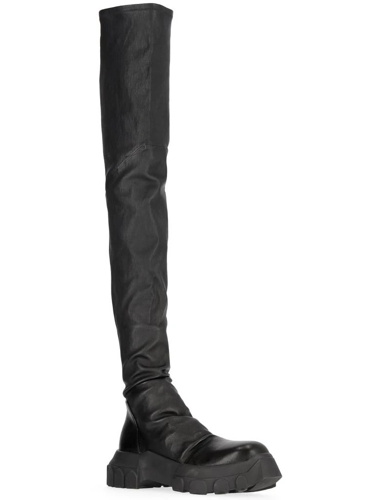 商品Rick Owens|45mm Bozo Stocking Tractor Leather Boots,价格¥15692,第1张图片详细描述