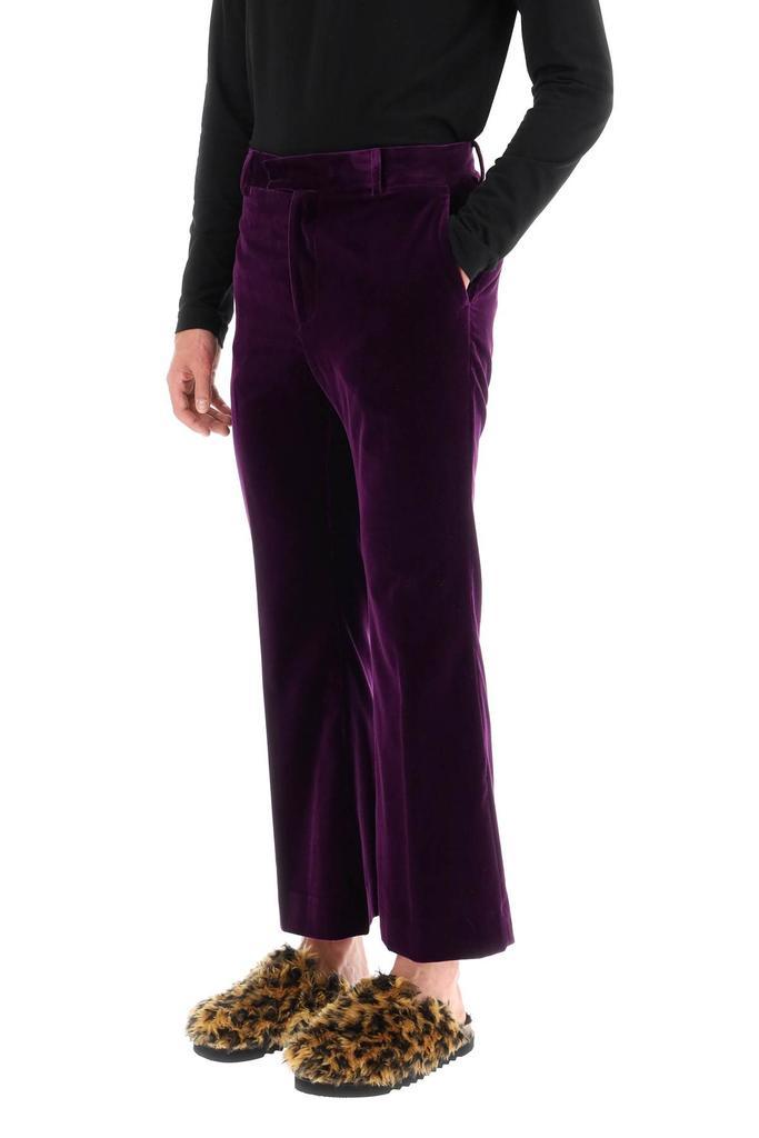 商品Palm Angels|Palm Angels Velvet Flared Trousers,价格¥3215,第6张图片详细描述