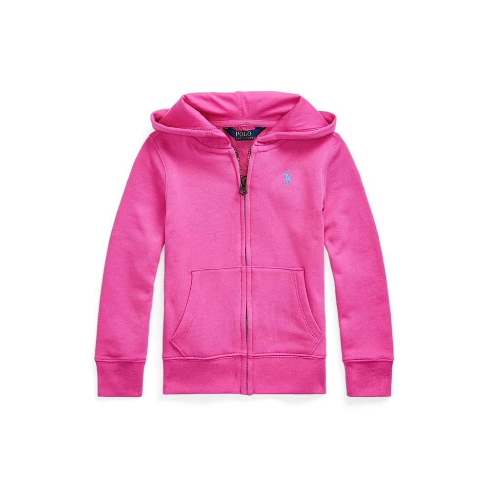 商品Ralph Lauren|Toddler and Little Girls Terry Full-Zip Hoodie,价格¥113,第1张图片