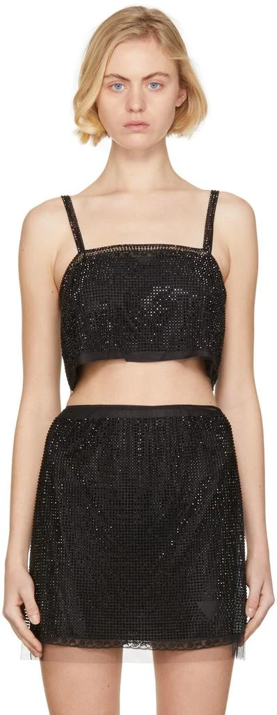 商品Prada|Black Tulle Tank Top,价格¥13149,第1张图片