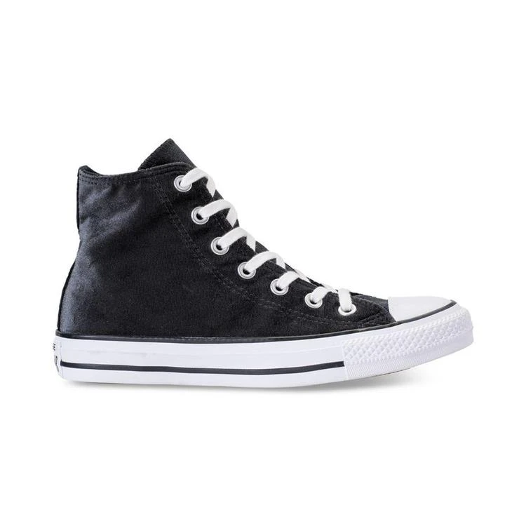 商品Converse|Women's Chuck Taylor Hi Velvet Casual Sneakers from Finish Line,价格¥185,第2张图片详细描述