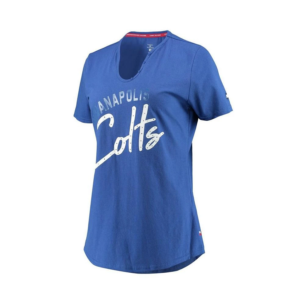 商品Tommy Hilfiger|Women's Royal Indianapolis Colts Riley V-Neck T-shirt,价格¥192,第2张图片详细描述