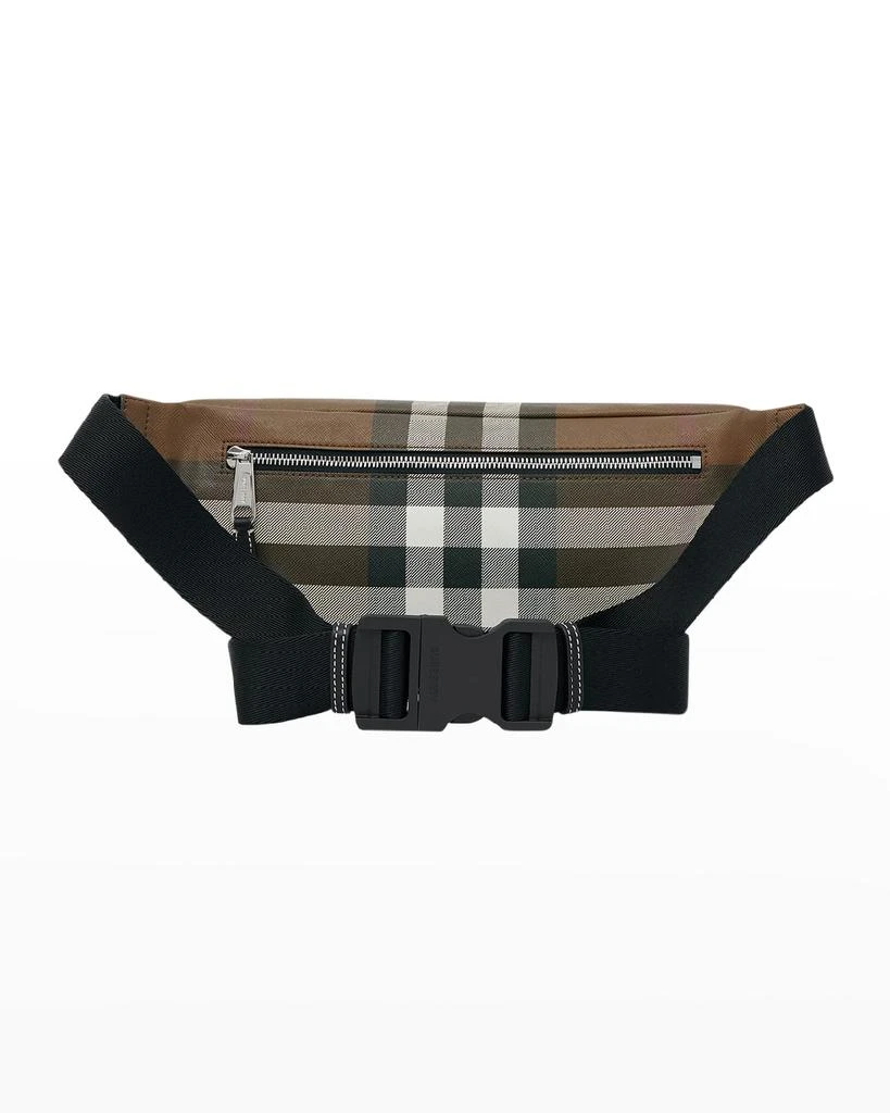 商品Burberry|Men's Cason Giant Check-E Canvas Belt Bag,价格¥6407,第4张图片详细描述