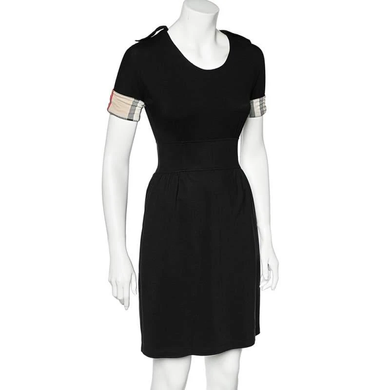 商品[二手商品] Burberry|Burberry Brit Black Stretch Knit Short Sleeve Dress S,价格¥886,第2张图片详细描述