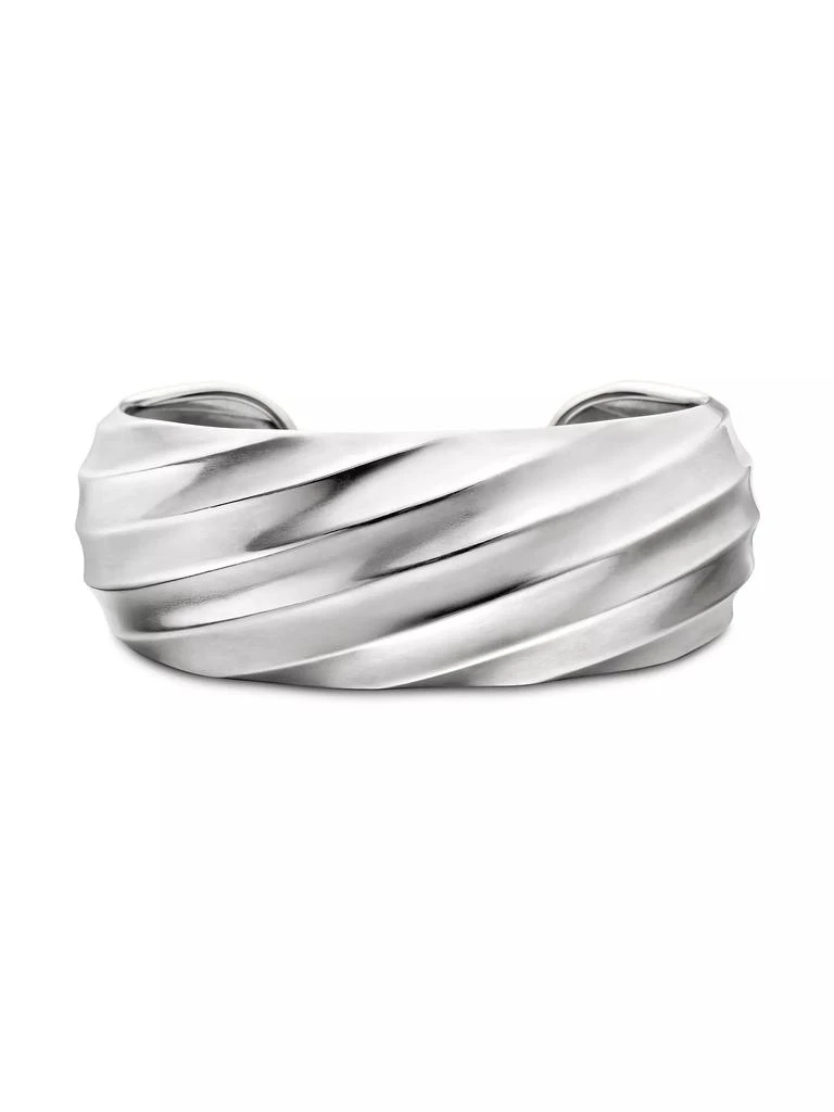 商品David Yurman|Cable Edge Cuff Bracelet in Sterling Silver, 24MM,价格¥9033,第1张图片