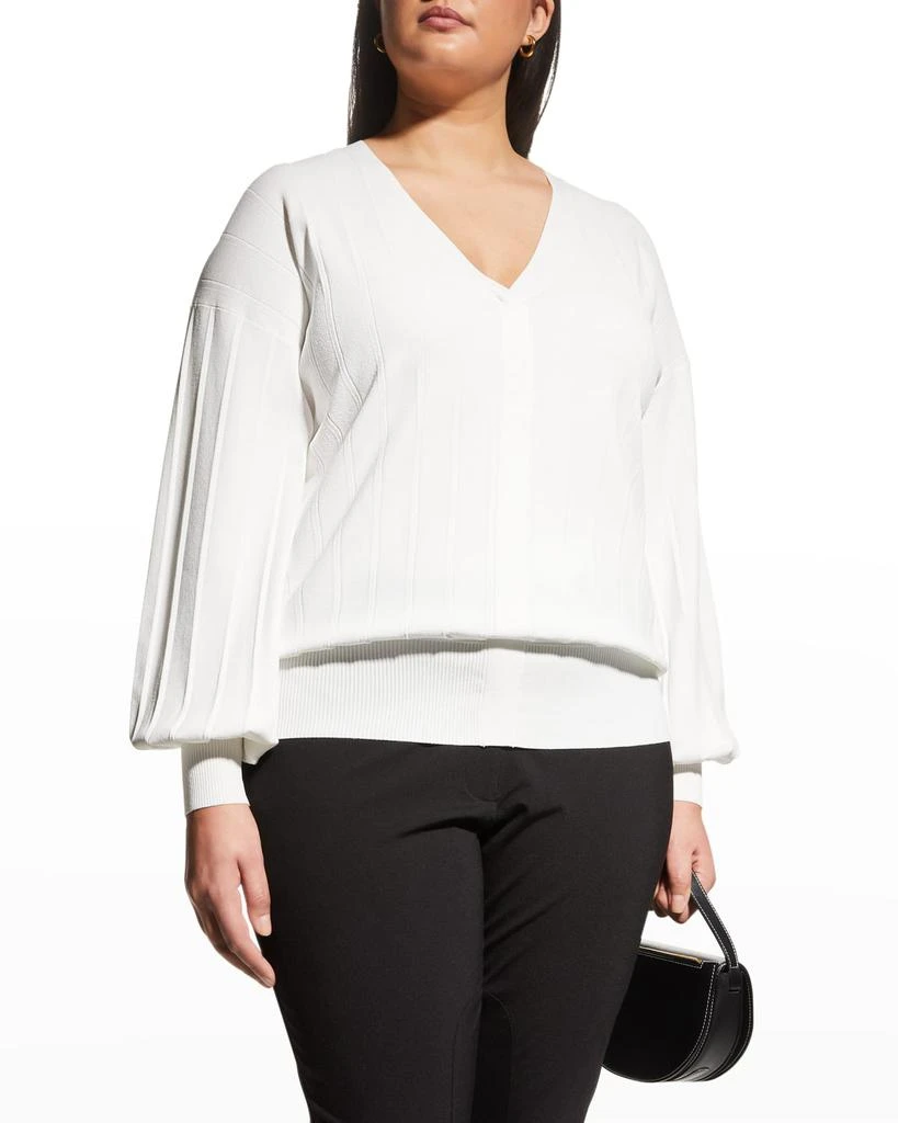 商品CAPSULE 121|Plus Size The Bravery Pleated Tennis Sweater,价格¥1506,第3张图片详细描述