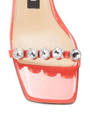 商品Sergio Rossi|Embellished Patent Leather Sandals,价格¥1379,第5张图片详细描述