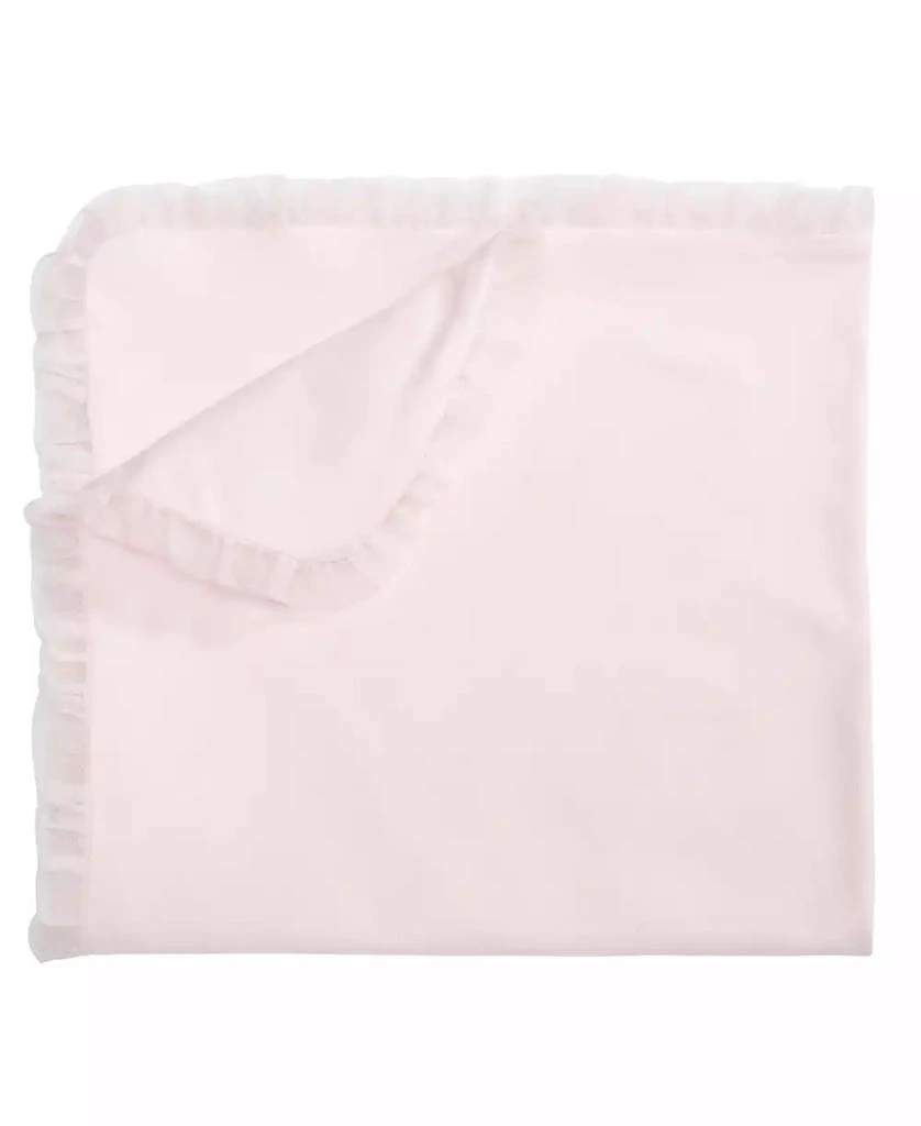 商品First Impressions|Baby Girls Tulle Trim Blanket, Created for Macy's,价格¥79,第1张图片