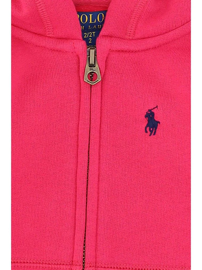 商品Ralph Lauren|Polo Ralph Lauren Kids Logo Embroidered Long-Sleeved Zip-Up Hoodie,价格¥534,第3张图片详细描述