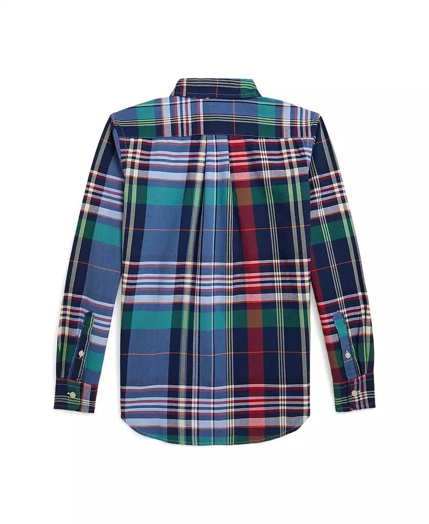 商品Ralph Lauren|Big Boys Plaid Oxford Shirt,价格¥285,第2张图片详细描述