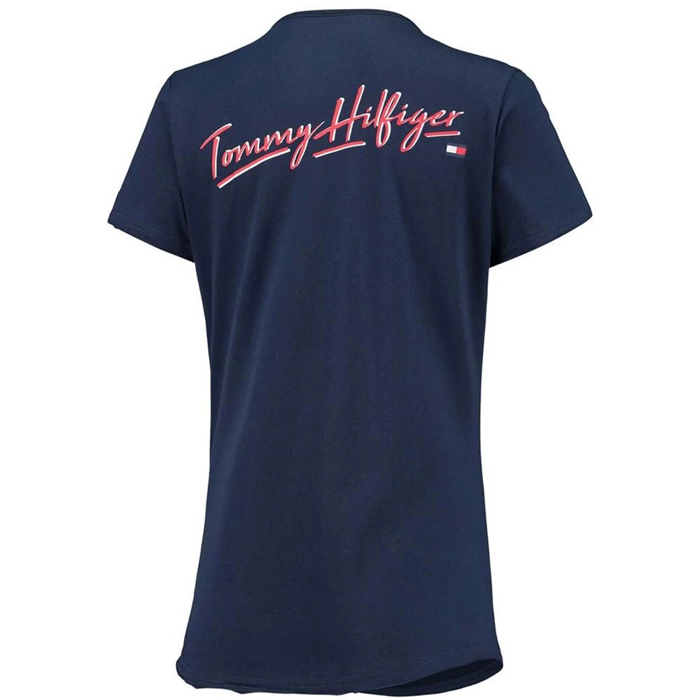 商品Tommy Hilfiger|Women's Navy Tennessee Titans Riley V-Neck T-shirt,价格¥262,第4张图片详细描述