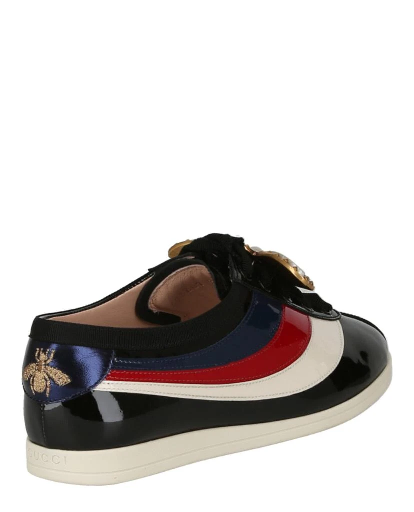 商品Gucci|Falacer Patent Leather Sneakers,价格¥1730,第3张图片详细描述