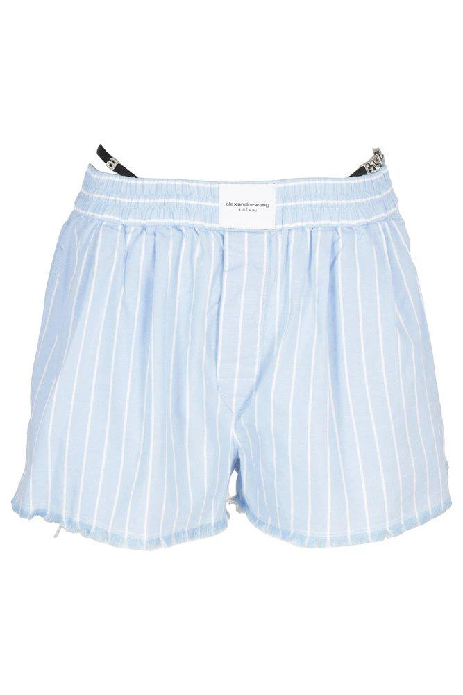 商品Alexander Wang|Alexander Wang Frayed Logo-Detailed Boxer Shorts,价格¥1994,第1张图片