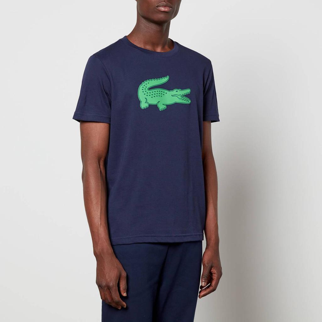 Lacoste Men's Large Croc T-Shirt - Navy Blue/Clover Green商品第1张图片规格展示