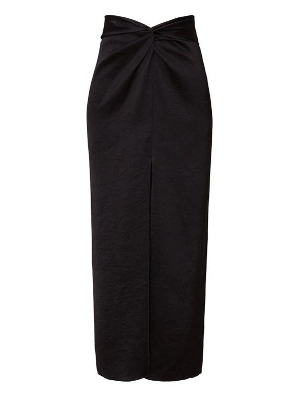 商品[二手商品] Nanushka|Samara Twist Satin Maxi Skirt,价格¥834,第4张图片详细描述