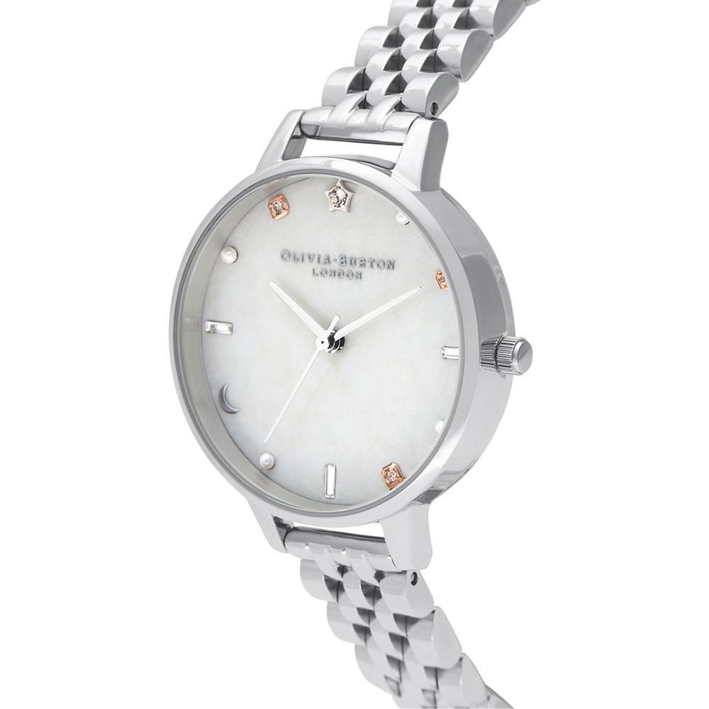 商品Olivia Burton|Women's Celestial Stainless Steel Bracelet Watch 34mm,价格¥862,第4张图片详细描述