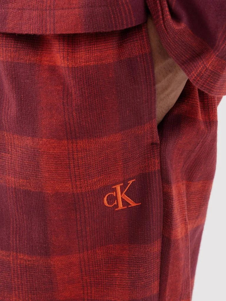 商品Calvin Klein|Embroidered-logo check cotton pyjamas,价格¥615,第4张图片详细描述