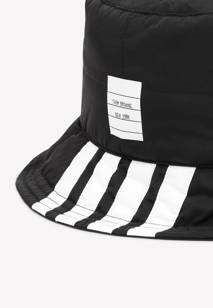 商品Thom Browne|4-bar Stripe Quilted Bucket Hat,价格¥2880,第3张图片详细描述