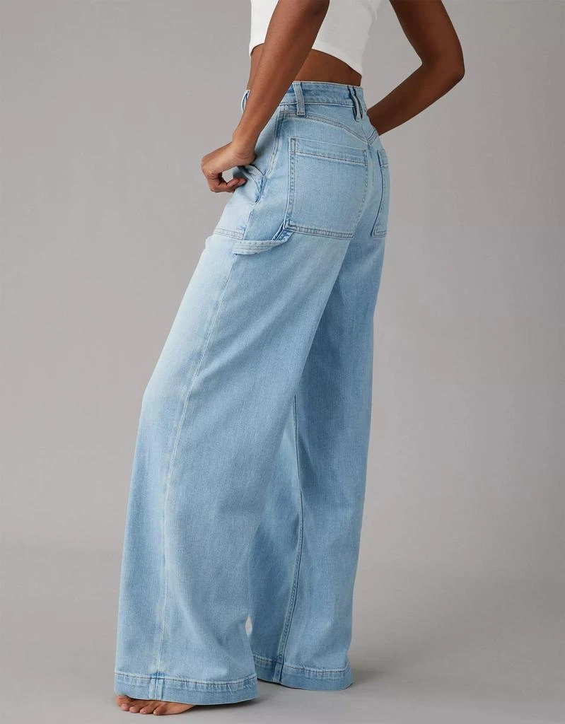 商品AE|AE Dreamy Drape Stretch Super High-Waisted Baggy Wide-Leg Jean,价格¥322,第5张图片详细描述